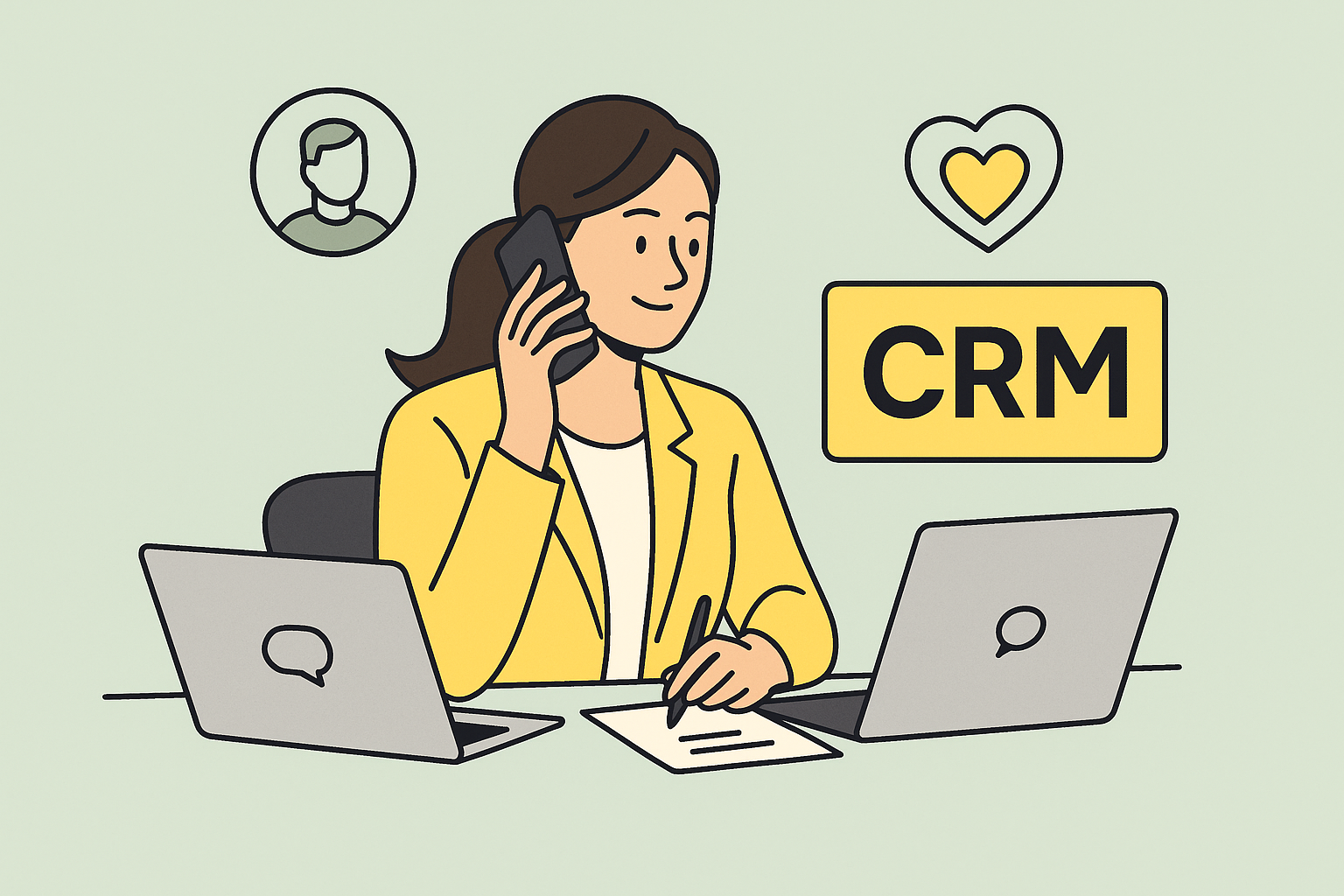 CRM setup, customer management and follow-up